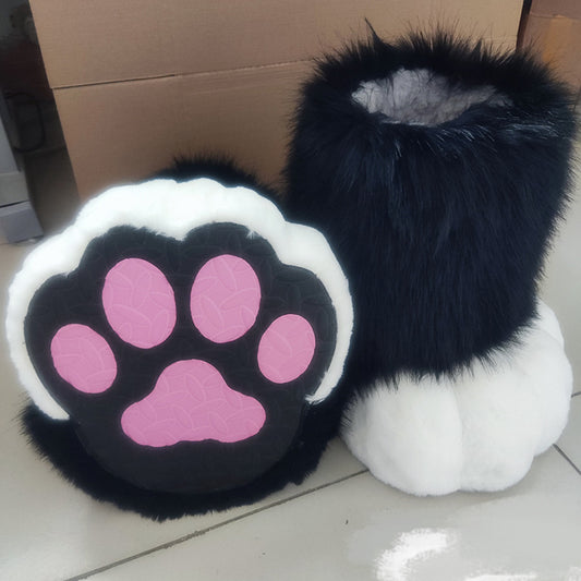 Fursuit Outdoor Foot Paws - Handmade Cosplay Animal Feet, Anime Doll Style Furry Costume Accessories